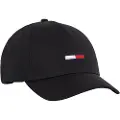 Tommy Hilfiger Tommy Hilfigerunisex til børn. AU0AU00843 Cap Flag sort (OSFA), Casual, Økologisk bomuld, Bæredygtig, børnetøj