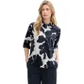 Tom Tailor Printed Collar Langærmet Bluse