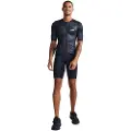 2XU Aero Hex Tri Halv Lynlås Kortærmet T-shirt
