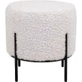 House Nordic - Puf Alford - Hvid - Fodskamler & puffer - - Homeroom