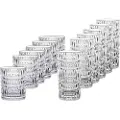 Nachtmann Long drink glas ETHNO, med whiskyglas, sæt med 12 stk, lys, glas1, Nachtmann