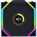 Lian Li UNI FAN SL Wireless LCD Reverse Black - Kabinet køler - 120mm - Sort - 29 dBA