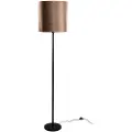 QAZQA Gulvlampe sort med fløjlsskærm krokodille 40cm - Simplo