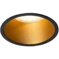 QAZQA Moderne indbygget spotlight sort med guld GU10 70mm IP44 - Dept