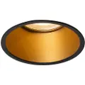 QAZQA Moderne indbygget spotlight sort med guld GU10 50mm IP44 - Dept