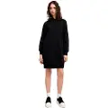 Armani Exchange AIX Armani Exchangetil kvinder. XW000501AF12804UC001 Sort sweatshirt-kjole (XS), Casual, Bomuld, Lange ærmer