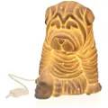 Versa Porcelænsbordlampe Med Hund 17.1x19.6x15 Cm
