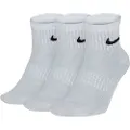 Nike Everyday Lightweight-ankeltræningsstrømper (3 par) - hvid