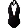 Pepe Jeans Pepe Jeanstil kvinder. PLB10532 Bikinitrusser i sort ribbet stof (L), Badetøj, Polyester