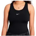 Nike One Fitted Dri-FIT-tanktop til større børn (piger) - sort
