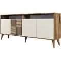 Hannah Home - Aflastningsbord Milan 180 cm - Beige - Skænke & sideboards - - Homeroom