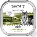 Wolf of Wilderness Senior - Duo-Protein 6 / 24 x 300 g bakke - 6 x 300 g: Green Fields - lam og kylling