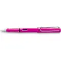 Lamy Safari Pink Left Hand Medium Lh Line Thickness Fountain Pen