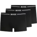 Hugo Boss BOSStil mænd. 50510687 Pakke med 3 sorte boxershorts (XXL), Afslappet, Bomuld