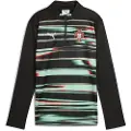 Puma Portugal Pre-match Quarter-Zip Top Youth, Clothing, Black/White, 5-6Y
