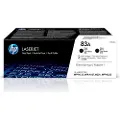 HP 83AD / CF283AD 2-Pack Black Toner - Lasertoner Sort