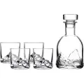Liiton Whiskyglas og en whiskykaraffel i et sæt EVEREST, sæt med 5 stk, Litton