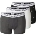 Ralph Lauren Polo Ralph Laurentil mænd. 714830299156 Pakke med 3 klassiske boxershorts i bomuld, hvid, grå, sort (S), Afslappet