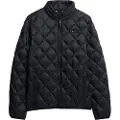 Superdry Superdrytil mænd. M5012145A Fuji Lite quiltet jakke sort (XL), Casual, Polyester