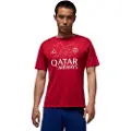Nike Kortærmet Paris Saint-Germain Academy Pro Fourth Jordan Dri-FIT-opvarmningstrøje til fodbold til mænd - rød