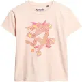 Superdry Superdrytil kvinder. W1011551A Komodovaran T-shirt pink (S), Casual, Bomuld, Korte ærmer