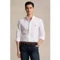 Ralph Lauren Polo Ralph Laurentil mænd. 710928255002 Skræddersyet skjorte hvid (M), Casual, Party, Bomuld, Klassisk, Lange ærmer