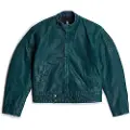 G-Star G-Startil kvinder. D25184-D436-G760 Kort Moto-jakke blå (XS), Casual, Økologisk bomuld, Bæredygtig
