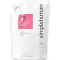 Simplehuman 1L flydende håndsæbe refill pose, geranium