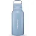 LifeStraw Go 2.0 Stainless Steel Water Filter Bottle 1L, Blå