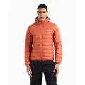 EA7 EA7til mænd. 8NPB24_PNGPZ Sammenklappelig dunjakke Core Identity med hætte Orange (XS), Casual, Polyester