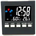 24hShop Digitalt ur med thermometer og fugtmåler