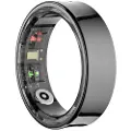 24hShop Smart Ring med pulsmåling og flere træningstilstande Størrelse 12 - Svart R09