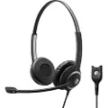 Epos Sc262 Headset Google Voice, Google Meet, Google Chromebook Sølv, Sort