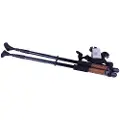 24hShop Foldbare letvægtsspadserestokke i aluminium - 3-delt 67-135 CM - 2-pak