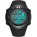24hShop Digitalt armbåndsur med sort/grå urskive