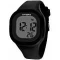 24hShop Jelly Digital-ur med silikone-rem - Sort