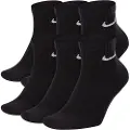 Nike Everyday Cushioned-ankeltræningsstrømper (6 par) - sort