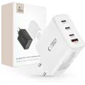 Tech-Protect NC100W-GAN 4-Ports Netværksoplader 100W - 3xUSB-C, USB-A - Hvid
