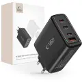 Tech-Protect NC100W-GAN 4-Ports Netværksoplader 100W - 3xUSB-C, USB-A - Sort