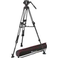 Manfrotto 504x Fluid Videohåndtag Med 645 Hurtigt Dobbeltaluminiumstativ