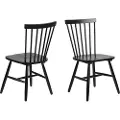 AC Design - Spisebordsstol Riano 2-pak - Sort - Pindestole - - Homeroom