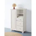 Loft 24 - Skab med 1 dør og 3 skuffer Mette - Hvid - Kommoder - - Homeroom