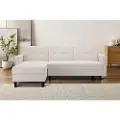 Dorel Home - Hjørnesofa med opbevaring Hartford Ii - Hvid - 3-pers. sofaer - - Homeroom
