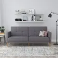 Dorel Home - Sofa 3-personers sovesofa Lilly - Grå - 3-pers. sofaer - - Homeroom