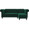 Dorel Home - Chaiselong Sovesofa Felix - Grøn - Sovesofaer - - Homeroom