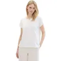 Tom Tailor Fabric Mix T-shirt Med Korte ærmer