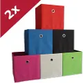 VCM - Sæt med 2 foldekasser Boxas - Orange - Hylder & opbevaring - - Homeroom