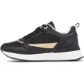 Tommy Hilfiger Tommy Hilfigertil kvinder. FW0FW08248 Træningssko Monogram Runner sort (36), Læder, 1-3 cm, Blonder, Casual