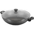 Ballarini Induktionswok I Granit Med 2 Håndtag Og Låg Ferrara 36 Cm