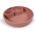 Filibabba Silicone divided plate - Rose